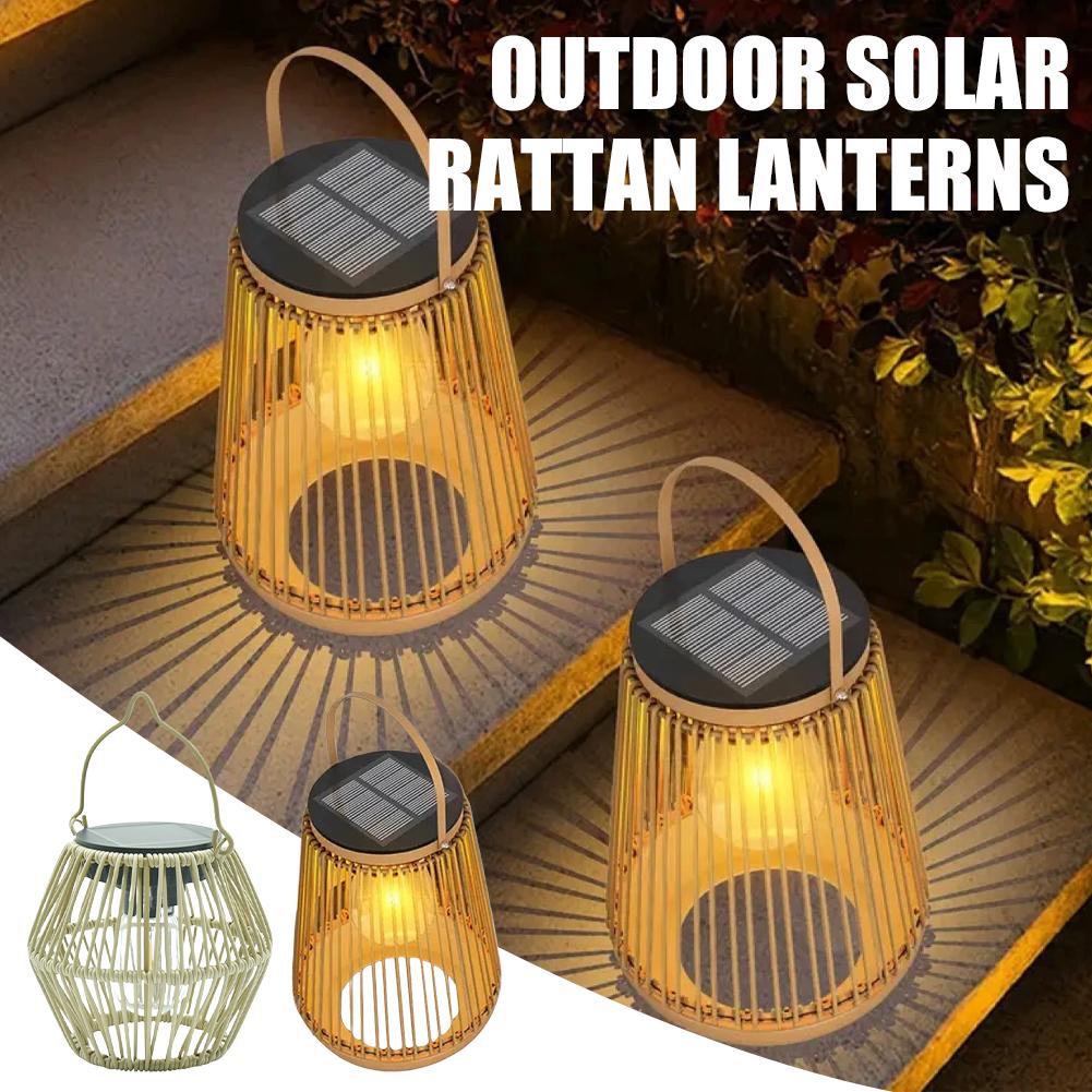 IP65 Waterproof Solar Rattan L - Outdoor Lighting And Decor avis et prix
