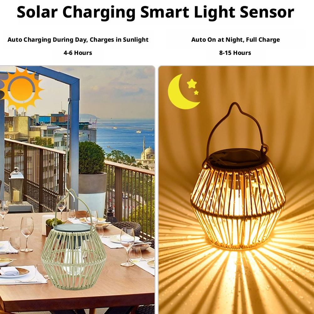 IP65 Waterproof Solar Rattan L - Outdoor Lighting And Decor avis et prix
