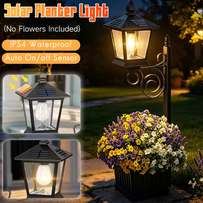 2-in-1 Solar Garden Planter La - Outdoor Lighting In Ground avis et prix