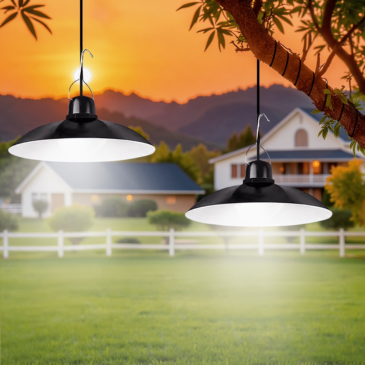 1pc Solar Pendant Light Outdoo - Outdoor Lighting Modern avis et prix