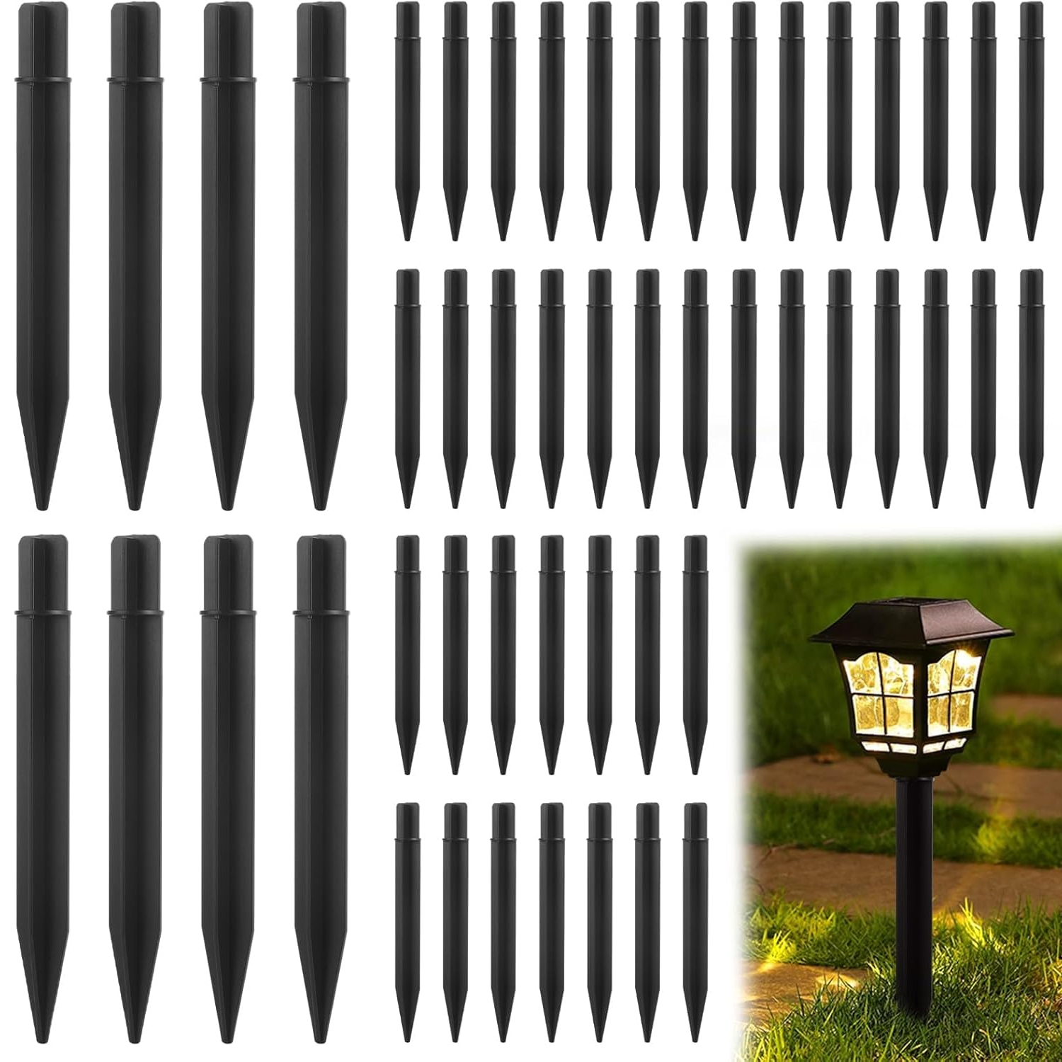 Solar Lawn Light Stakes Outdoo - Outdoor Lighting Ground Fixtures avis et prix