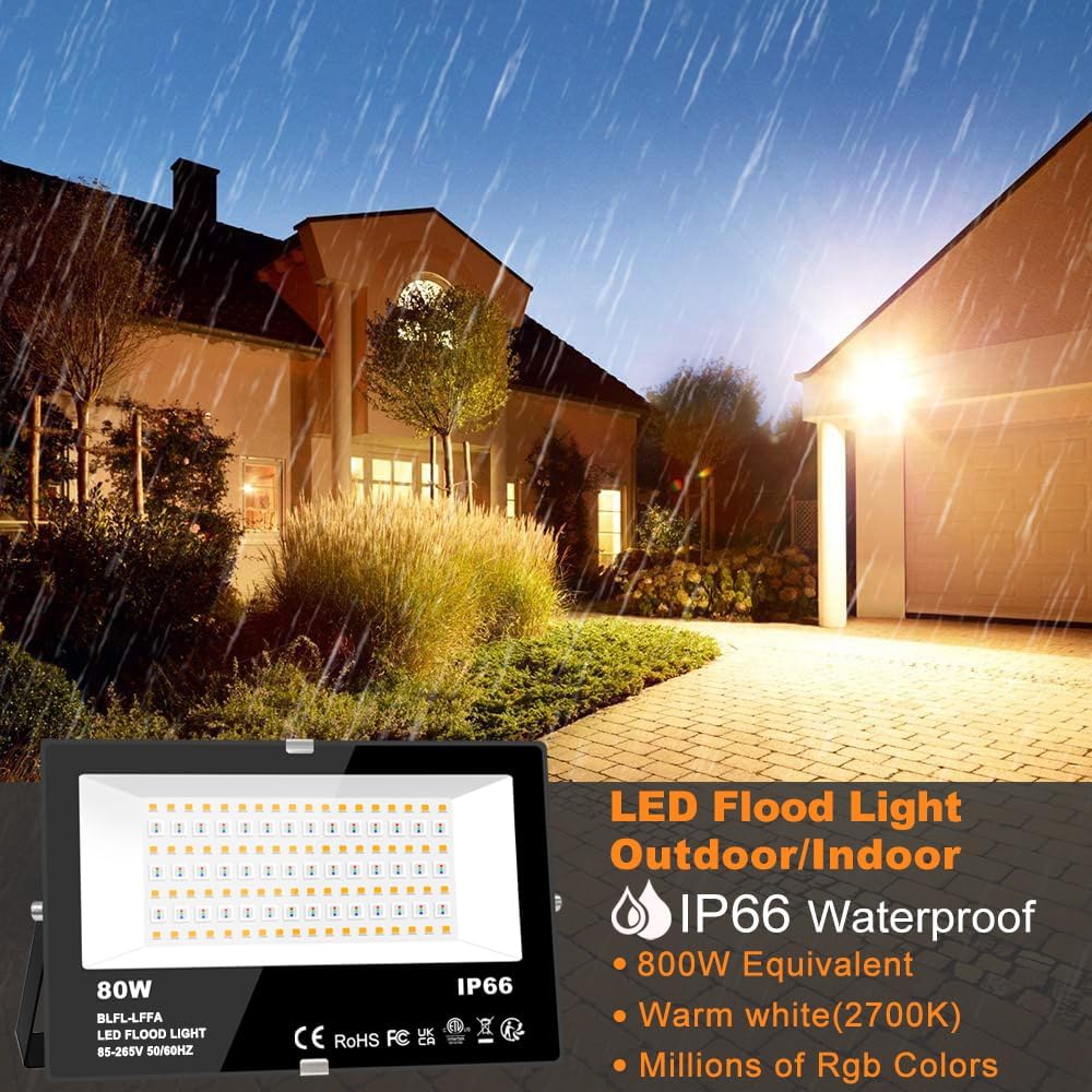 Smart RGB LED Flood Light 800W - Led Flood Light avis et prix