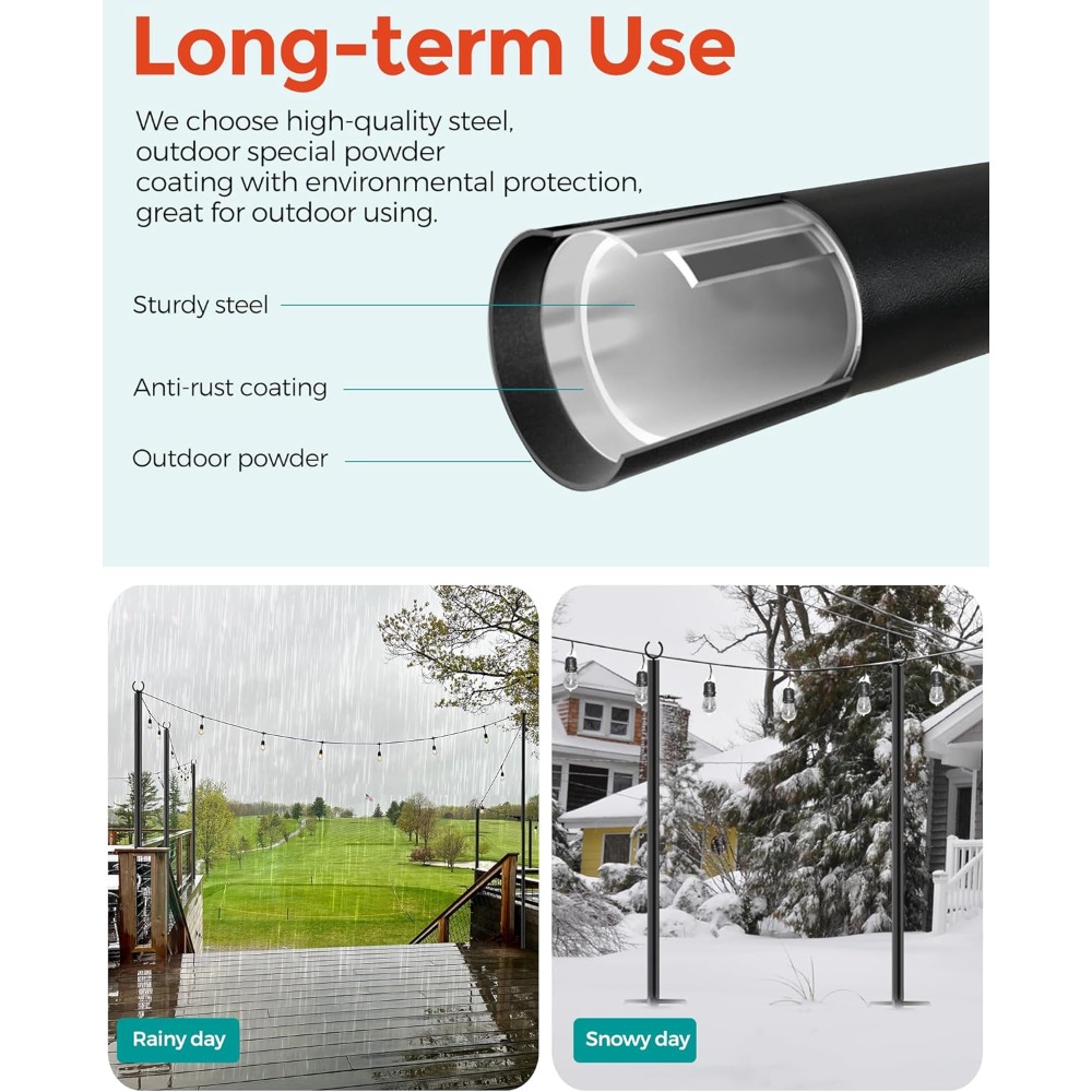land·voi 4 pack string light p - Outdoor Lighting Pole avis et prix