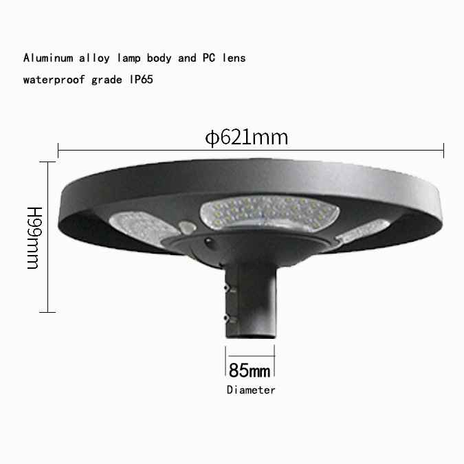 Waterproof IP65 UFO Solar LED  - Outdoor Lighting Pole avis et prix