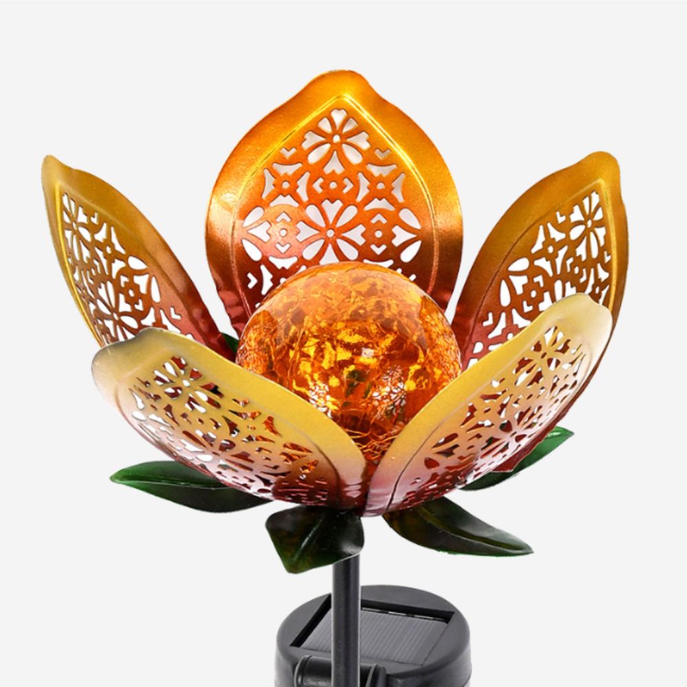 Lotus Shaped Solar Powered Lam - Outdoor Lighting Ground Fixtures avis et prix