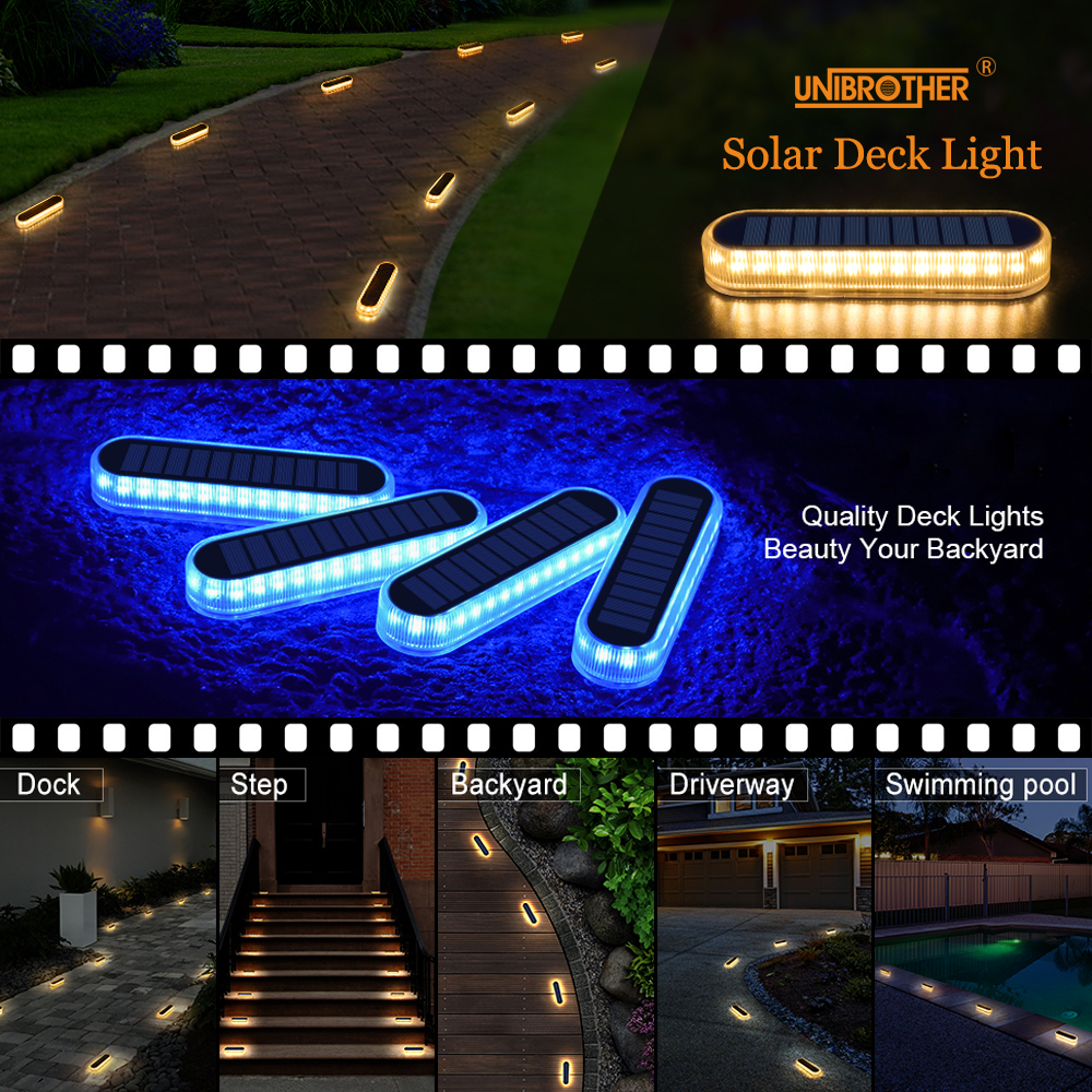 Solar Deck Light IP68 LED Grou - Outdoor Lighting Ground Fixtures avis et prix
