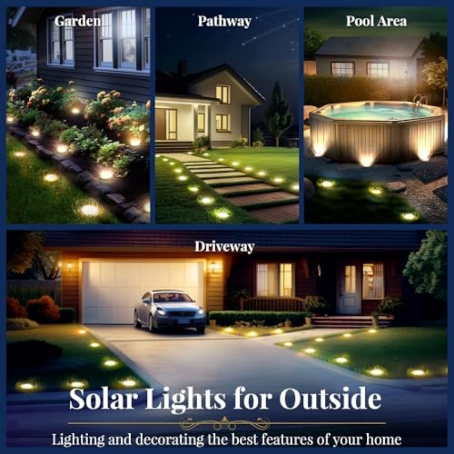 Solar Ground Lights Solar Ligh - Outdoor Lighting In Ground avis et prix