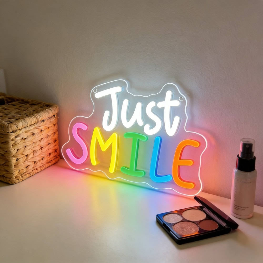 Just Smile LED Neon Sign for H - Outdoor Lighting Quotes avis et prix