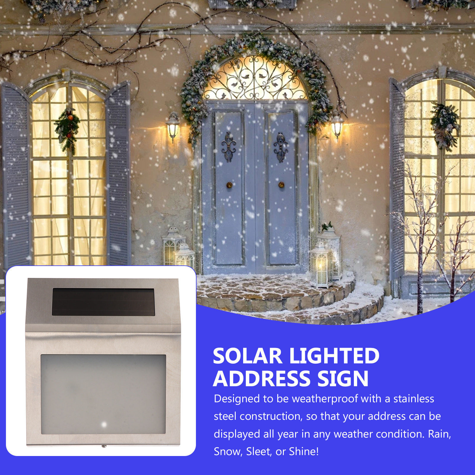 Solar Lighted Address Sign Sta - Outdoor Lighting Wire avis et prix