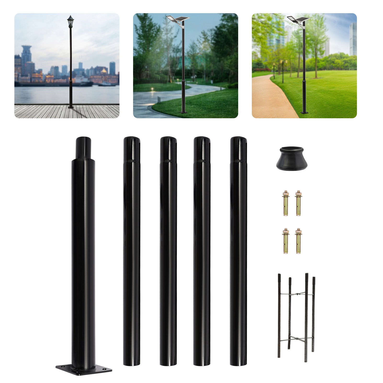 Split Street Light Pole, 220lb - Outdoor Lighting Pole avis et prix